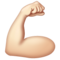 Biceps Contracté: Peau Claire