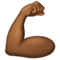 Biceps Contracté: Peau Moyennement Foncée