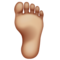 Pied: Peau Moyennement Claire