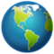 Globe Tourné Sur Les Amériques