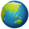 Globe Tourné Sur L’Asie Et L’Australie