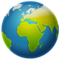 Globe Tourné Sur L’Afrique Et L’Europe
