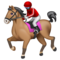 Course Hippique: Peau Foncée