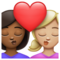 Baiser: Femme, Femme, Peau Moyennement Foncée, Peau Moyennement Claire