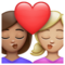 Baiser: Femme, Femme, Peau Moyenne, Peau Moyennement Claire