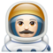 Astronaute Homme: Peau Claire