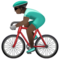 Cycliste Homme: Peau Foncée