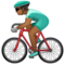 Cycliste Homme: Peau Moyennement Foncée