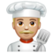 Cuisinier: Peau Moyennement Claire