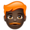 Homme: Peau Foncée, Cheveux Roux