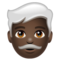 Homme: Peau Foncée, Cheveux Blancs
