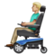 Homme En Fauteuil Roulant Motorisé: Peau Moyennement Claire