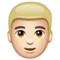 Homme: Peau Claire, Cheveux Blonds