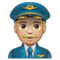 Pilote Homme: Peau Moyennement Claire