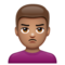 Homme Qui Boude: Peau Moyenne
