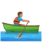 Rameur Dans Une Barque: Peau Moyenne