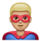 Super-Héros Homme: Peau Moyennement Claire