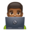 Informaticien: Peau Moyennement Foncée