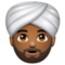 Homme En Turban: Peau Moyennement Foncée
