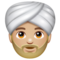 Homme En Turban: Peau Moyennement Claire