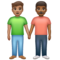Deux Hommes Se Tenant La Main: Peau Moyenne, Peau Moyennement Foncée