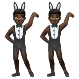 Hommes Avec Des Oreilles De Lapin: Peau Foncée