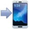 Telefon komórkowy ze strzałką
