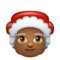 Mère Noël: Peau Moyennement Foncée