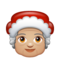 Mère Noël: Peau Moyennement Claire