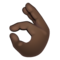 Signe OK: Peau Foncée