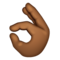 Signe OK: Peau Moyennement Foncée
