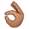 Signe OK: Peau Moyenne