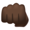 Poing De Face: Peau Foncée