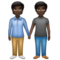 Deux Personnes Se Tenant La Main: Peau Foncée