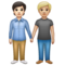 Deux Personnes Se Tenant La Main: Peau Claire, Peau Moyennement Claire