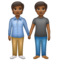 Deux Personnes Se Tenant La Main: Peau Moyennement Foncée