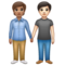 Deux Personnes Se Tenant La Main: Peau Moyenne, Peau Claire