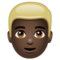 Personne: Peau Foncée, Cheveux Blonds