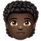 Personne: Peau Foncée, Cheveux Bouclés