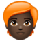 Personne: Peau Foncée, Cheveux Roux