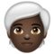 Personne: Peau Foncée, Cheveux Blancs