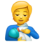 Personne Nourrissant Un Bébé