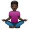 Personne Dans La Posture Du Lotus: Peau Foncée