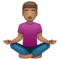 Personne Dans La Posture Du Lotus: Peau Moyenne