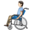 Personne En Fauteuil Roulant Manuel: Peau Claire