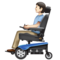 Personne En Fauteuil Roulant Motorisé: Peau Claire