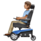 Personne En Fauteuil Roulant Motorisé: Peau Moyenne