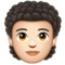 Personne: Peau Claire, Cheveux Bouclés