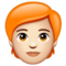 Personne: Peau Claire, Cheveux Roux