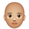 Personne: Peau Moyennement Claire, Chauve